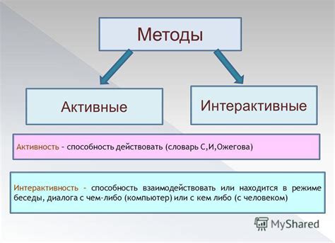 Активность и интерактивность