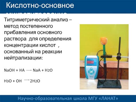 Анализ кислотности