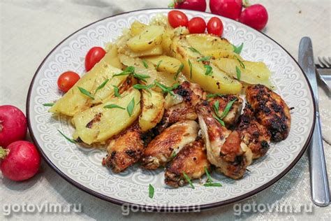 Баранина с жареными картофельными дольками