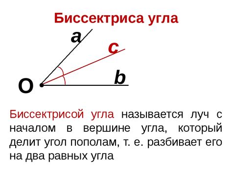 Биссектриса противоположного угла