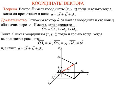 Вектор и его координаты