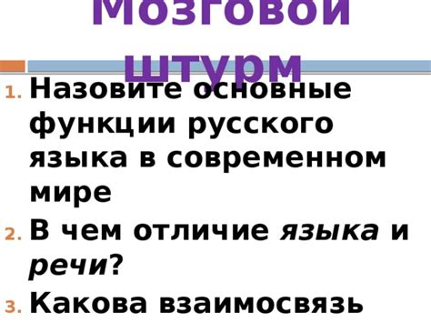 Взаимодействие языка и речи в современном мире