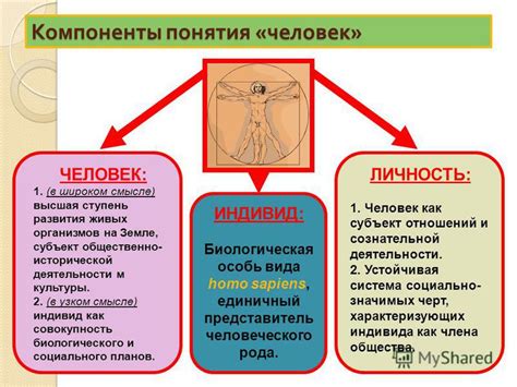 Взаимосвязь понятий человек, индивид и личность