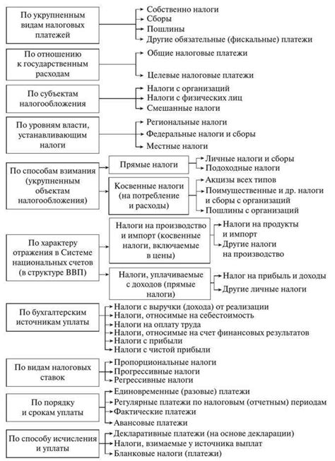 Виды налоговых платежей и порядок их уплаты