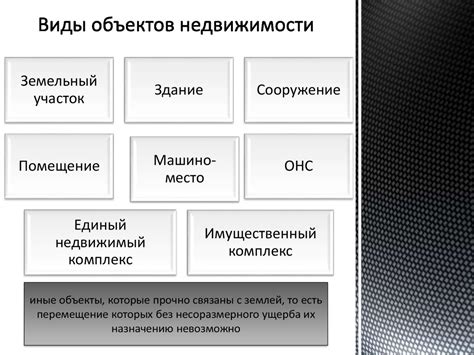 Виды объектов недвижимости и их особенности