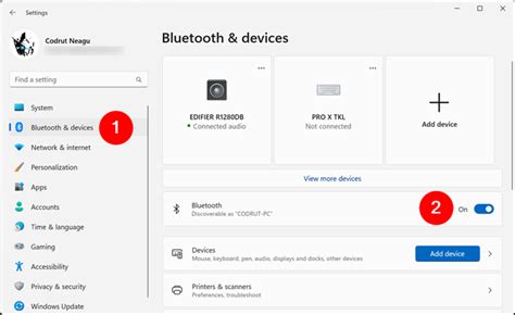 Включите Bluetooth-адаптер