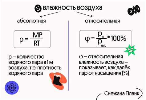 Влажность и давление