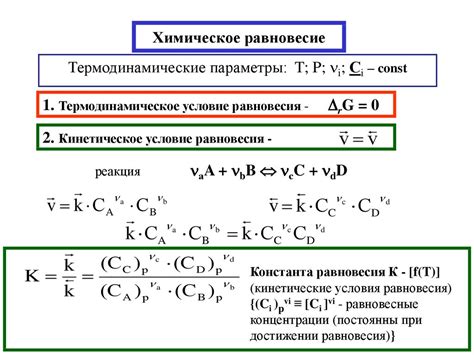 Влияние на реакции и формулы