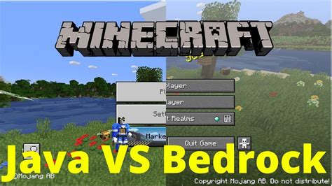 Возможности java edition и bedrock edition