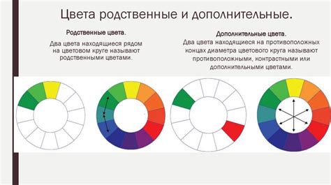 Выбор цвета и дополнительные опции