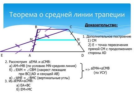 Доказательство равнобокости вписанной трапеции: