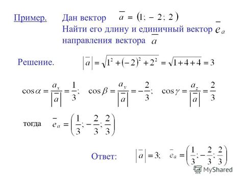 Единичный вектор и его особенности