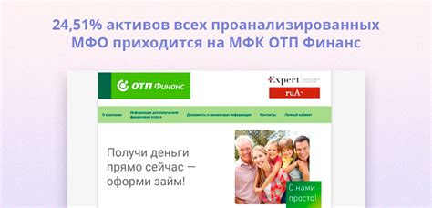 Жилая недвижимость и ипотека в МФК ОТП Финанс