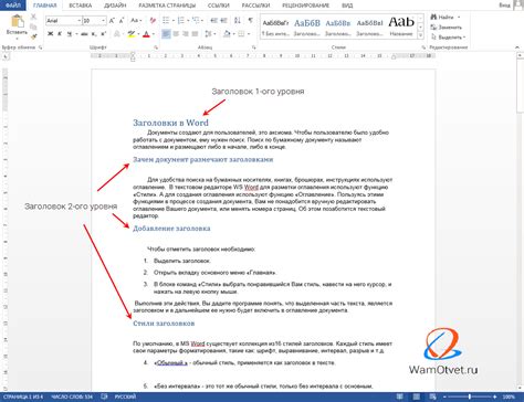 Заголовки и их роль в структуре документа