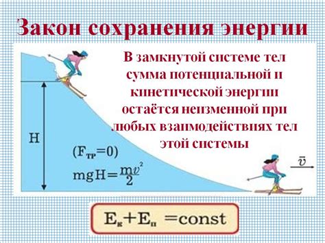 Закон сохранения энергии и его применение в физике