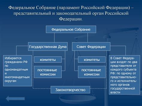 Значение Федерального собрания в РФ