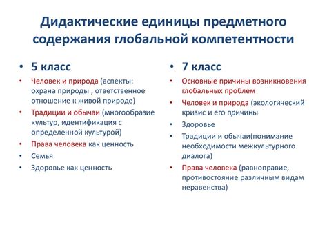 Значение глобальной компетентности в 5 классе