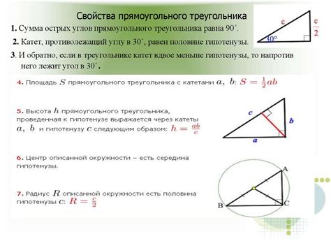 Интересные теоремы и свойства угла