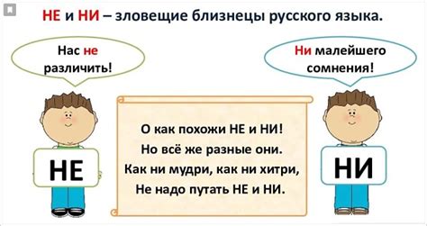 Использование "ни" и "не" перед "чем"