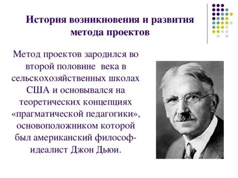 История создания и развитие метода