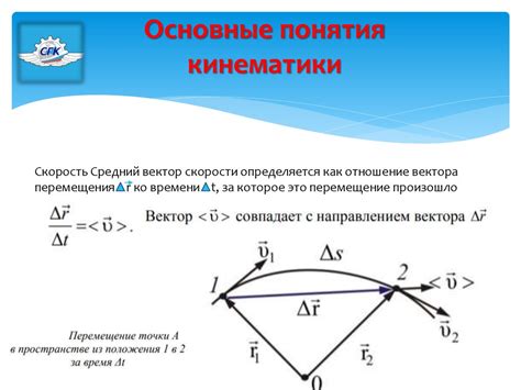 Какие факторы определяют вектор перемещения?