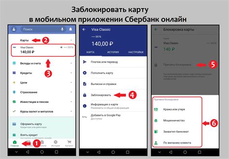 Как быстро заблокировать телефон в приложении Сбербанк?