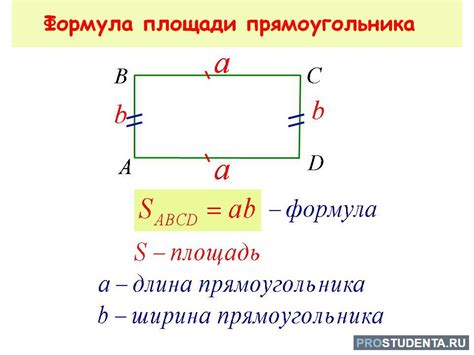 Как вычислить площадь прямоугольника?