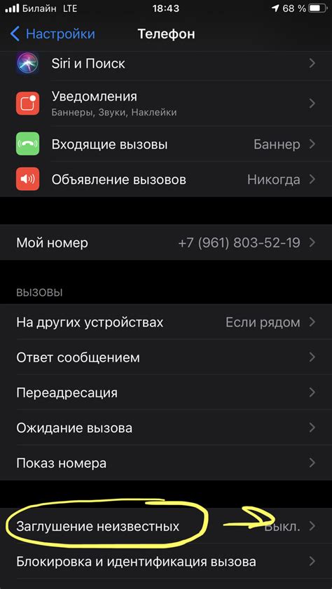 Как заглушить неизвестного абонента на iPhone