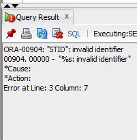 Как исправить ошибку ORA-00904 "invalid identifier"
