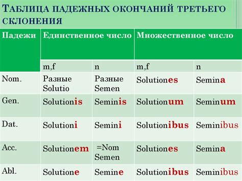 Как определяемые слова используются в латинском языке?