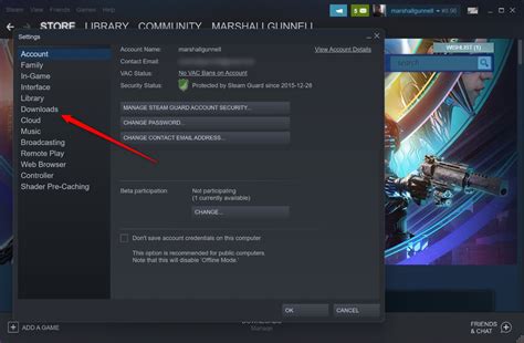 Как очистить кэш загрузки в Steam на Linux?