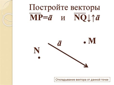 Как построить векторы mp и nq с примерами - решение