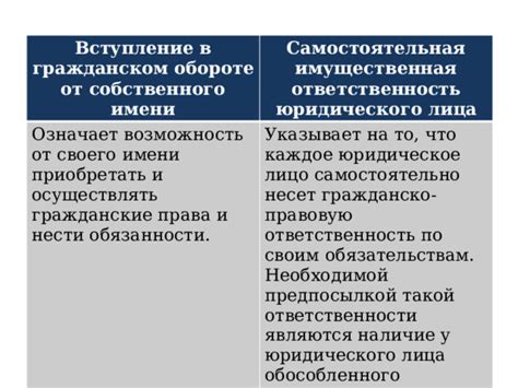 Как работает самостоятельная имущественная ответственность юридического лица