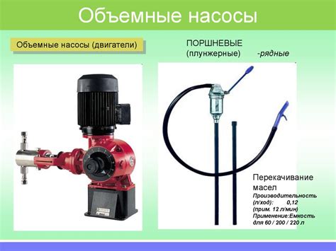 Как работают объемные насосы и их особенности