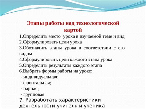 Как разработать технологическую карту урока самостоятельно?