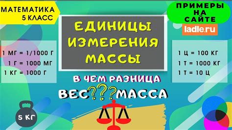 Килограмм и другие единицы массы