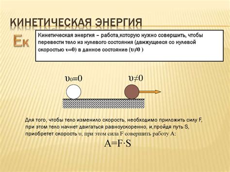 Кинетическая энергия и движение проектов