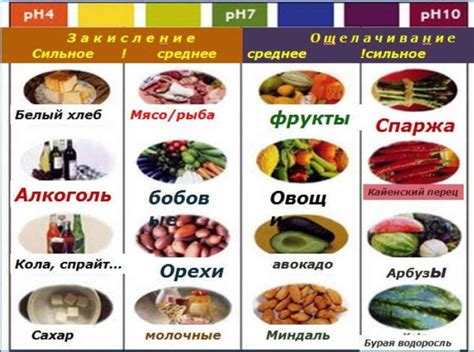 Кислотные продукты в кулинарии