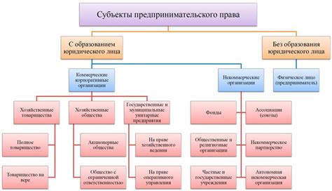 Классификация субъектов