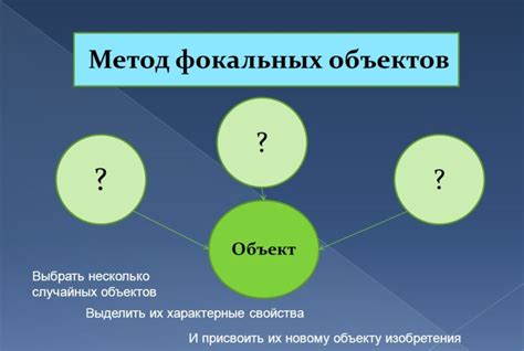 Ключевые критерии для выбора метода фокальных объектов