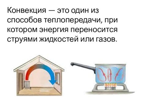 Конвекция как один из основных способов передачи тепла