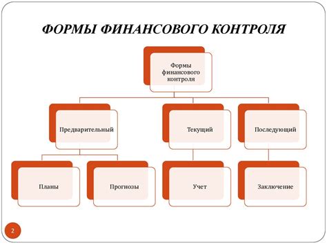 Контроль финансов: виды и классификация