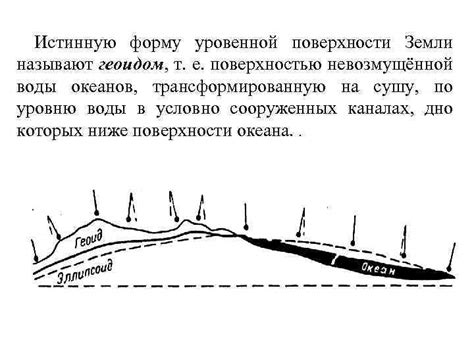 Концепция уровенной поверхности земли