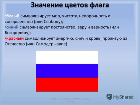 Красный цвет флага России