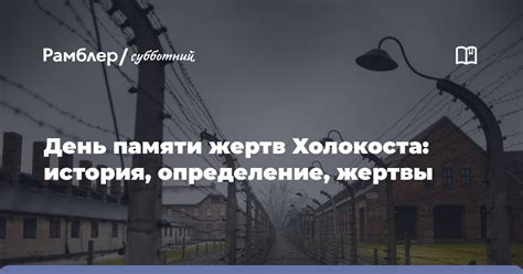 Краткое определение холокоста