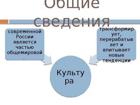 Культурные тенденции