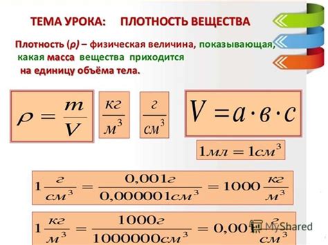 Масса и плотность тела как факторы веса