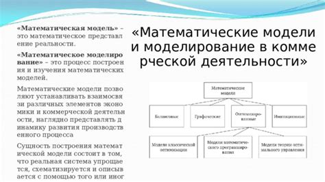 Математическая модель: сущность и необходимость