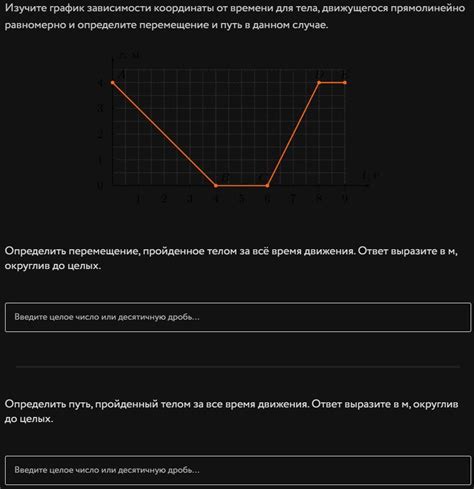 Математическая формулировка уравнения зависимости координаты от времени