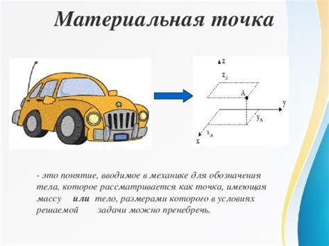 Материальная точка в физике и математике